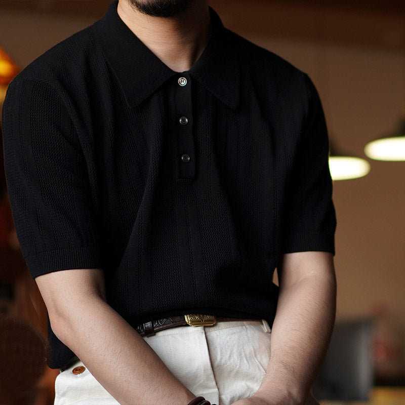 Knitted Polo Shirt