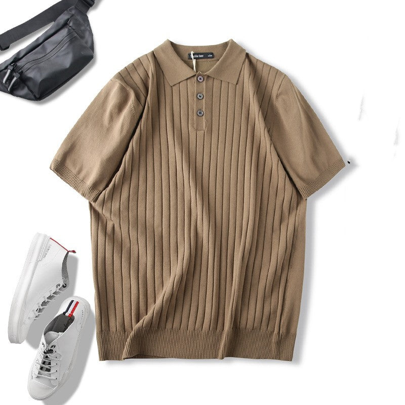 Knitted Short Sleeve Polo - Marbella