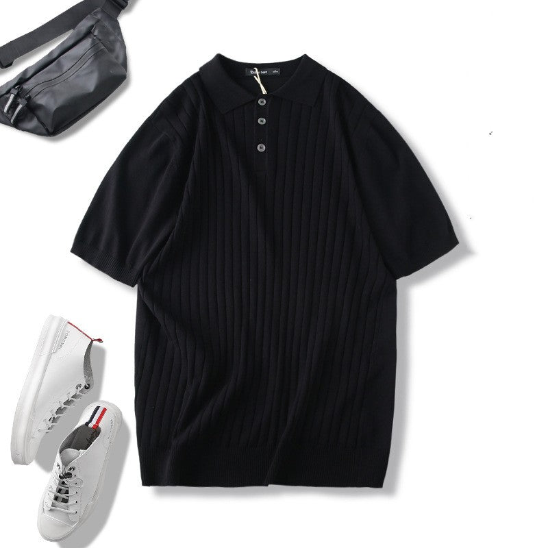 Knitted Short Sleeve Polo - Marbella