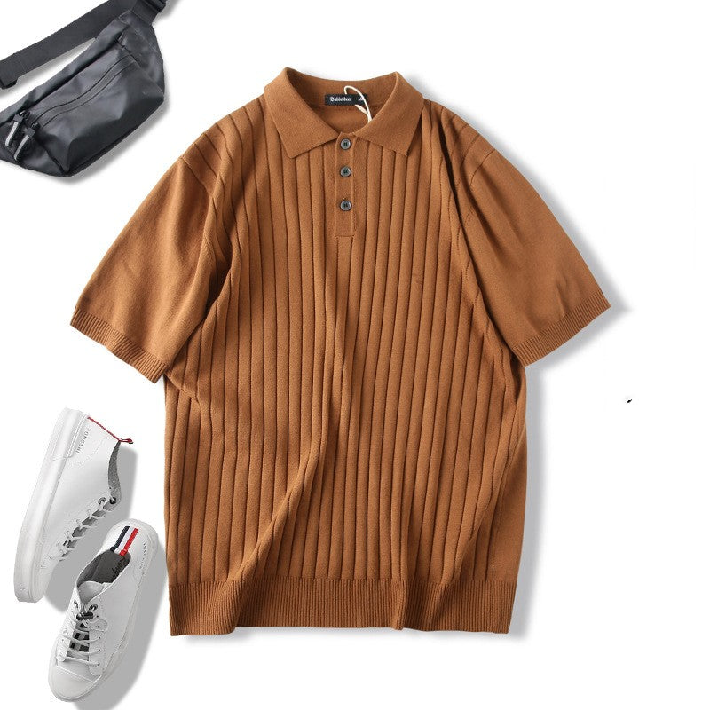 Knitted Short Sleeve Polo - Marbella